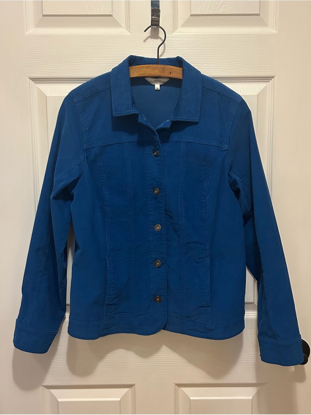 Northern Reflections Royal Blue Button-Front Jean Jacket